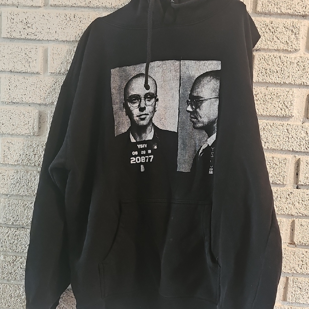 Artist LOGIC Black Graphic Hoodie with Unique Design